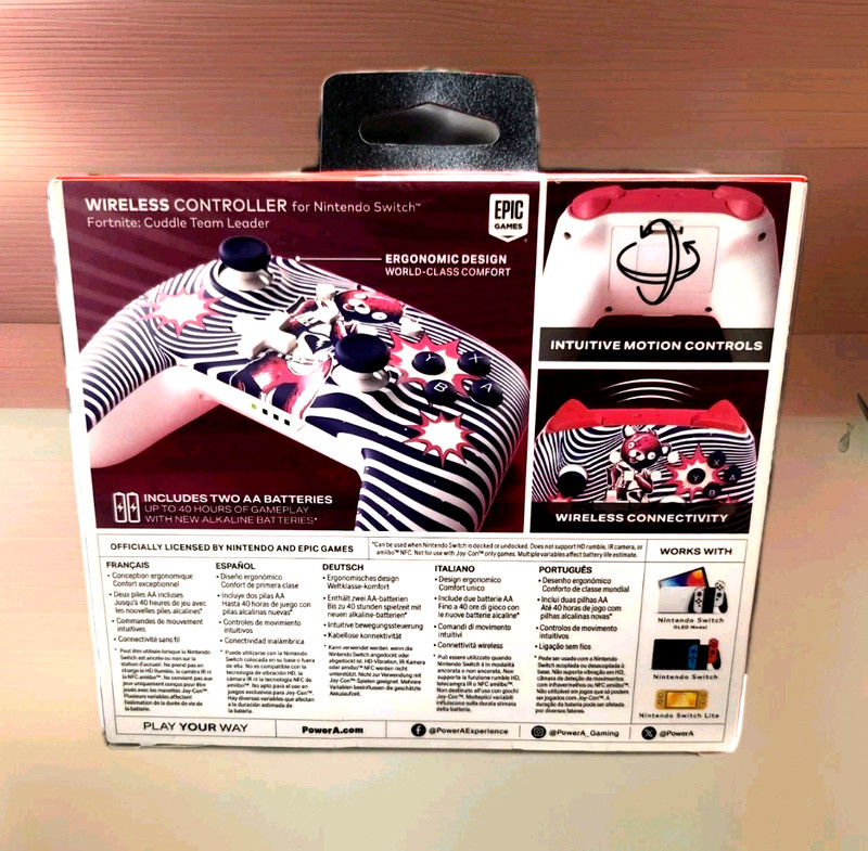 PowerA Wireless Controller for Nintendo Switch Fortnite: Cuddle Team Leader NEW! gallery