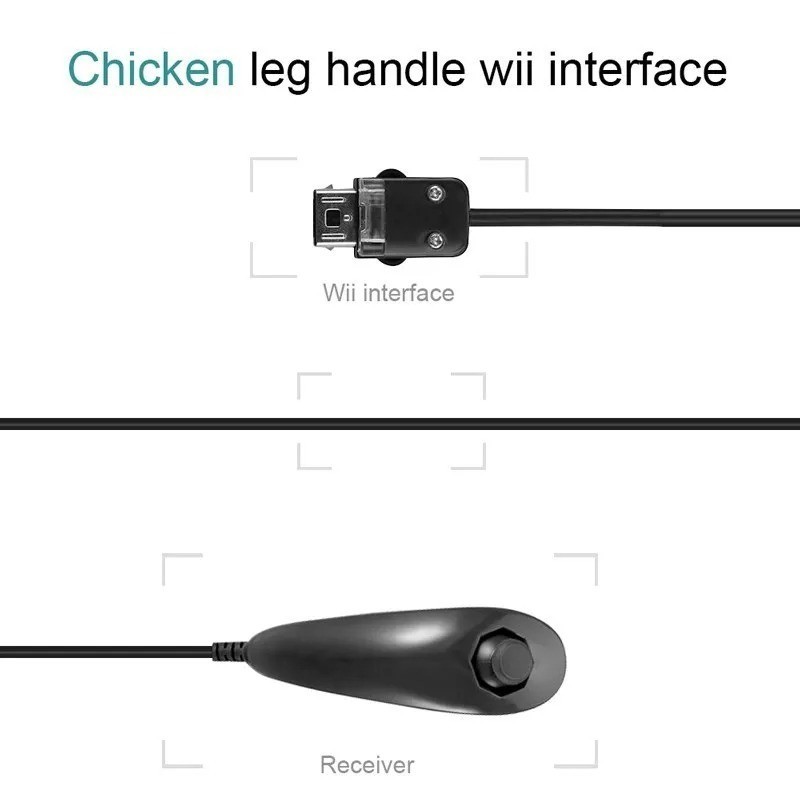 Authentic Nintendo Wii Nunchuck ControllerOEM Official Wii Nunchucks Remotes USA gallery