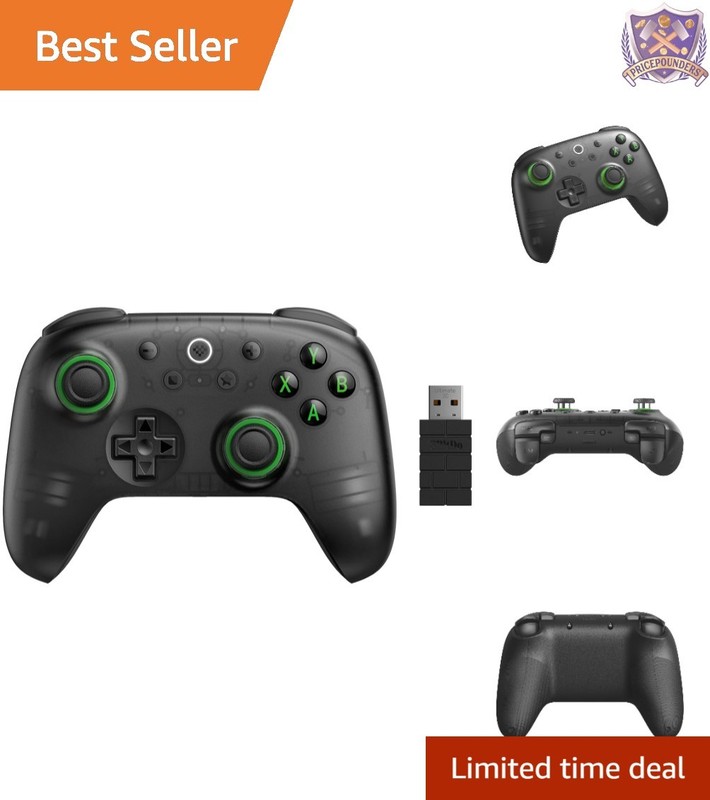 Wireless Gamepad for Windows PC Android 16 Buttons Hall Effect Joysticks