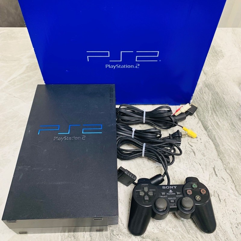 Sony PlayStation 2 PS2 SCPH-10000 Console Tested Working | Controller & Cables