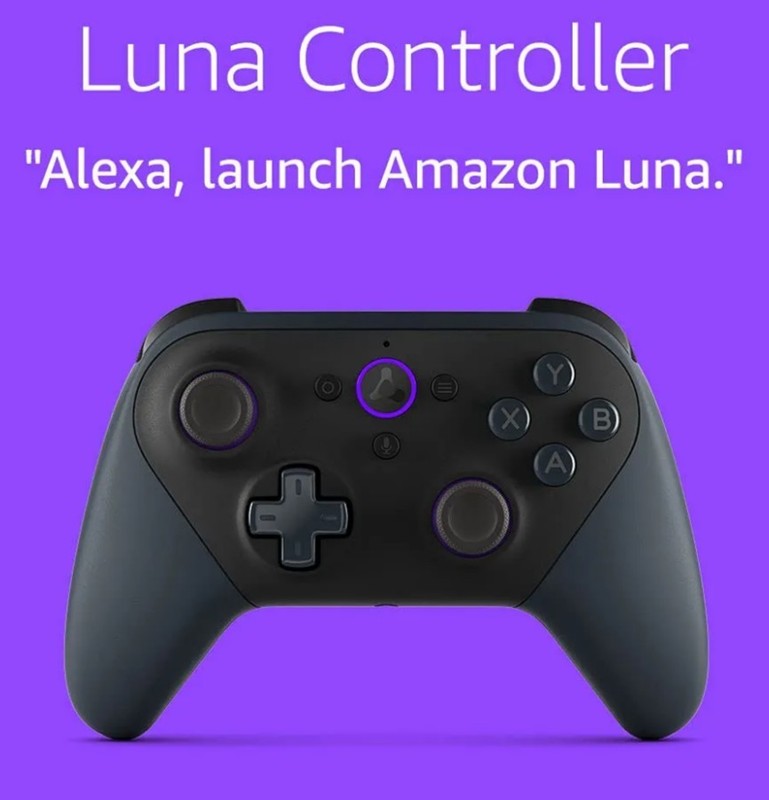 Amazon T28B69 Luna Multi Platform Wireless Gaming Controller Black Pre Owned