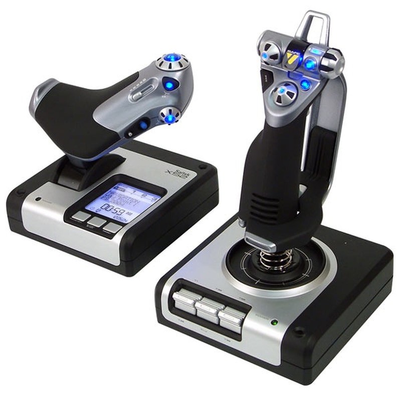 Logitech G Saitek X52 HOTAS Throttle and Stick Flight Control System