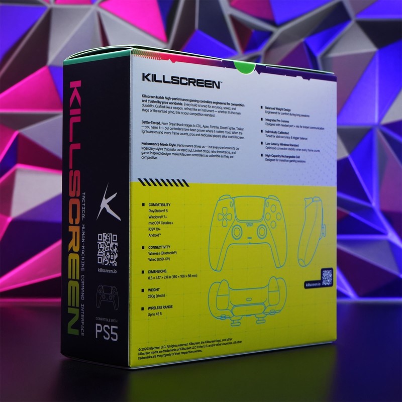 Carmillian Sony x Killscreen Red Gold DualSense PS5 Controller Mouse Click gallery