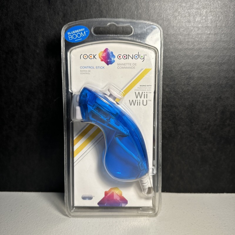 NEW – Rock Candy Control Stick – Wii Nunchuck – Blue berry Boom – NIB – Sealed