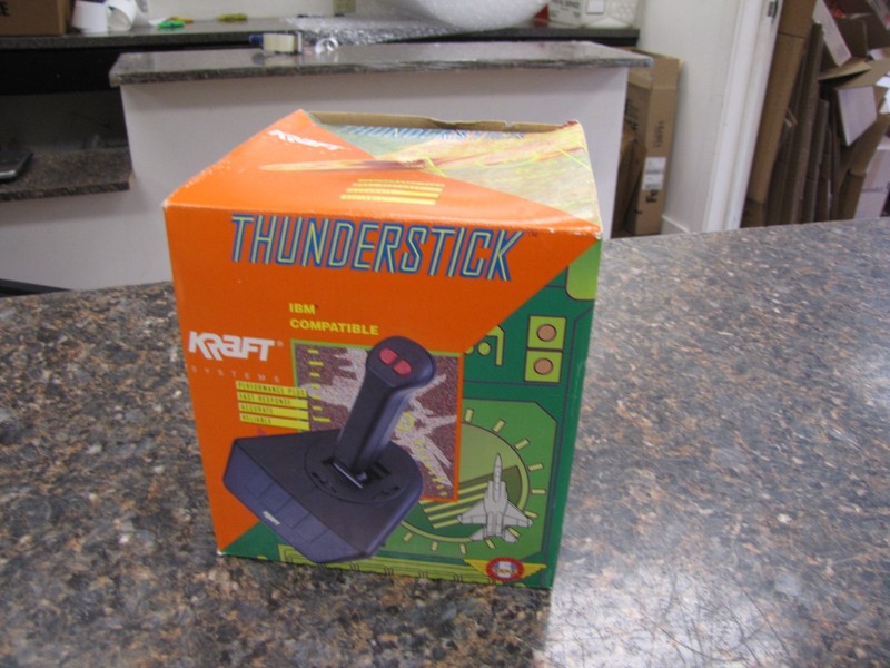 Brand NEW IN BOX Vintage 1992 Kraft THUNDERSTICK Joystick IBM PC Computer Games