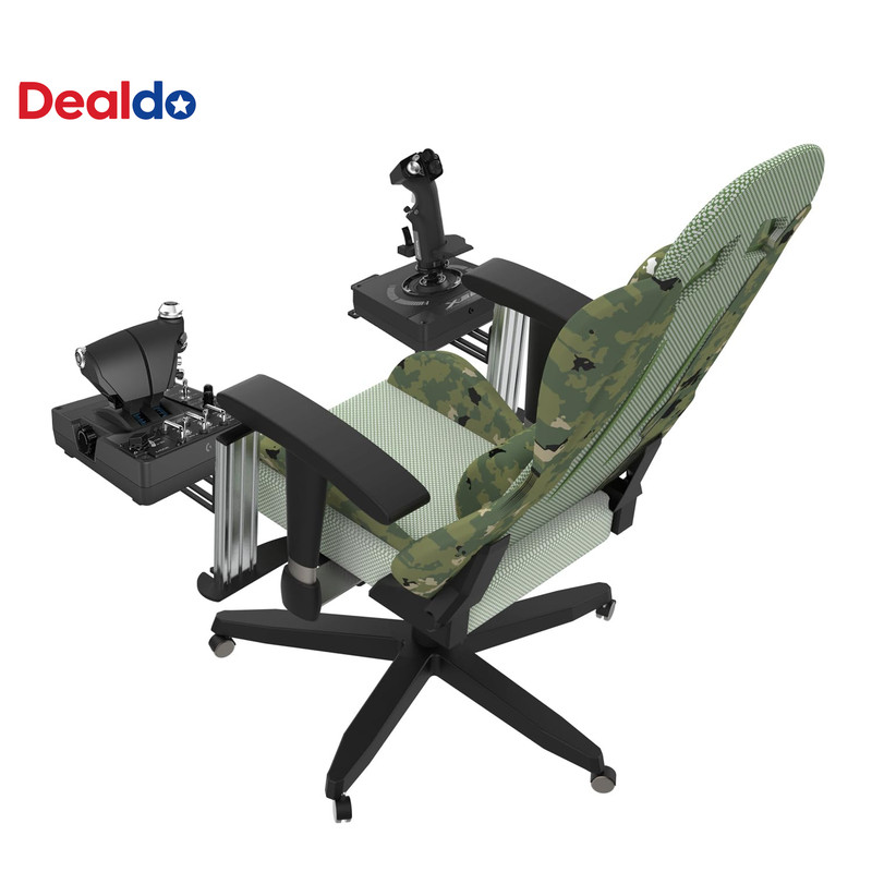 2 Set Chair Mount for Flight Sim Game Joystick, Throttle & Hotas Systems Compati