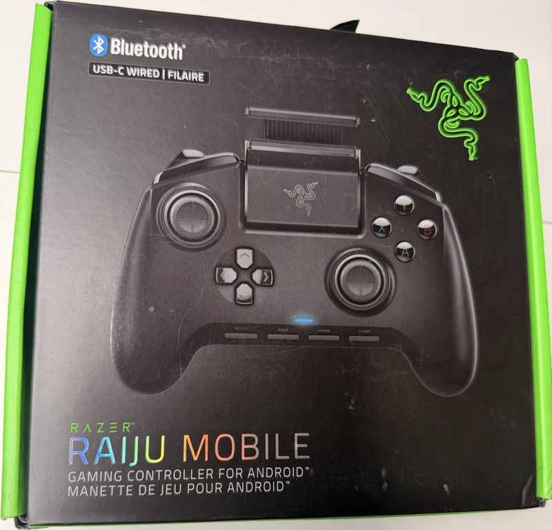 Razer Raiju Mobile Controller for Android Smartphone Bluetooth USB-C Wired Mount