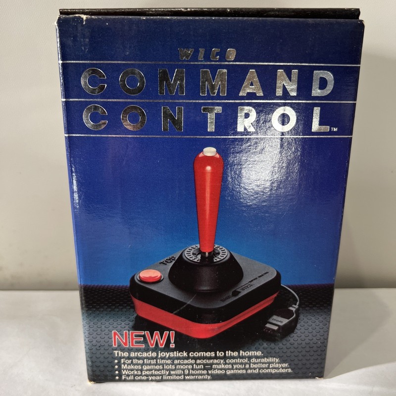 Wico Command Control Joystick 15-9714 Atari 2600 System or 400/800 Computers NEW