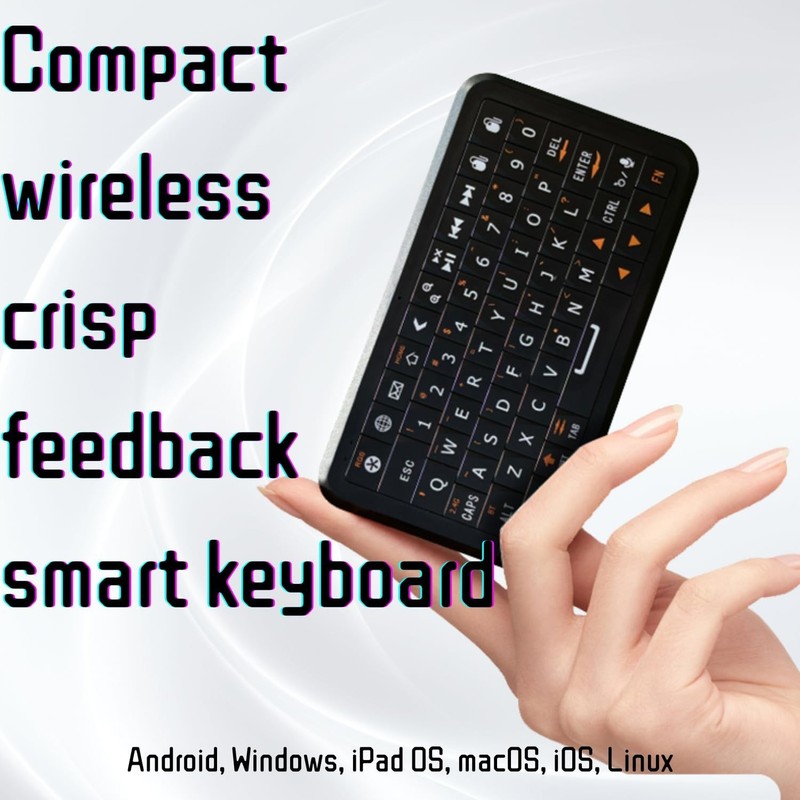 Winmax B1 Pro Mini Wireless Keyboard with Solid-State Retro Clicky Keycaps,84... gallery