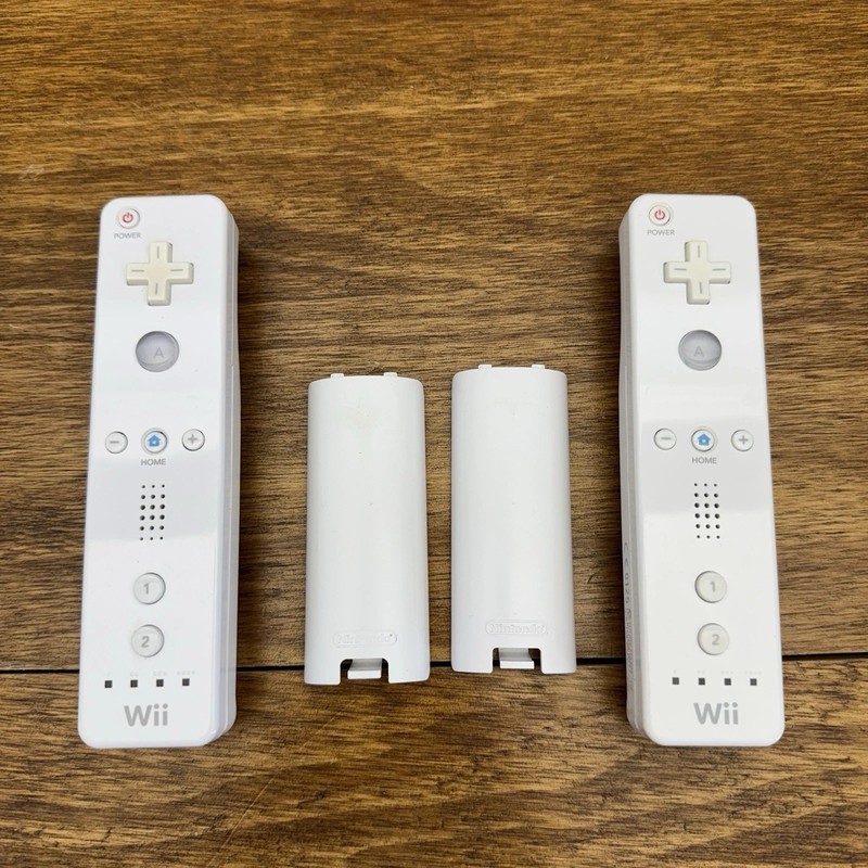 Nintendo OEM Wii Remote Controller Lot of 2 Tested Working Free Shipping Wiimote