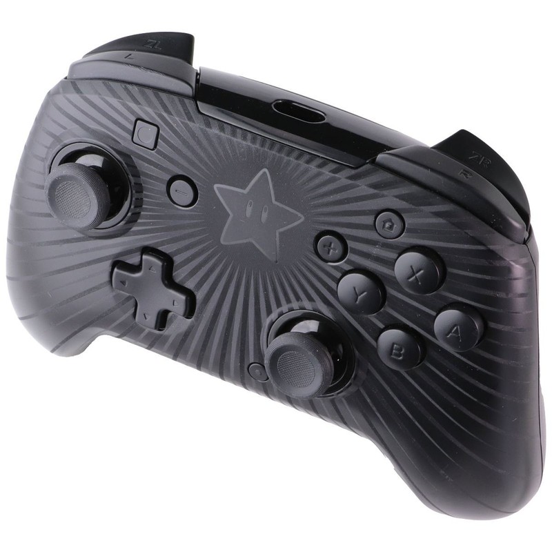 PDP FaceOff Wired Pro Controller for Nintendo Switch – Black Mario Star