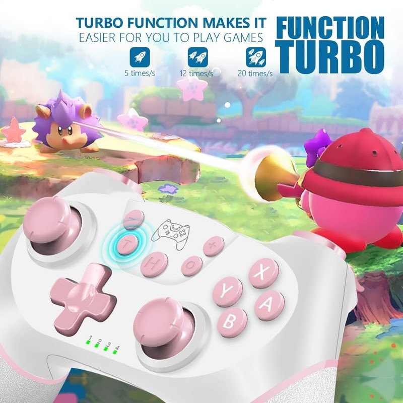 Wireless Controller for Nintendo Switch/Lite/OLED/Switch 2, Vibration/Turbo gallery