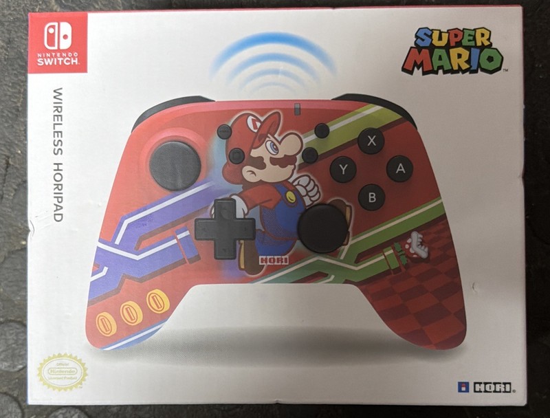 Horipad Wireless Gaming Controller for Nintendo Switch Super Mario Brand New