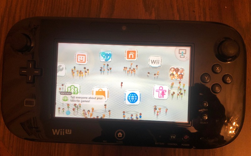 Nintendo WUP-010 Gamepad -black 100% Working Controller Only, No Console