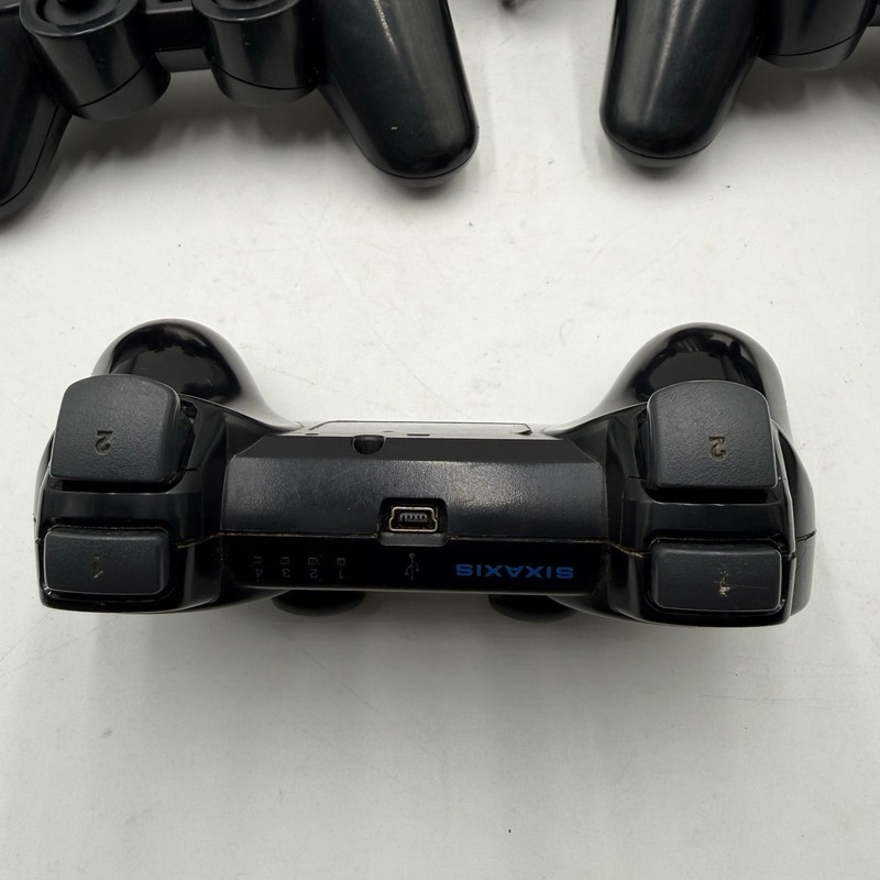 E6 Lot of 3 Sony PlayStation PS2 W/ 1 PS3 Wireless Controller Model CECHZC1U gallery