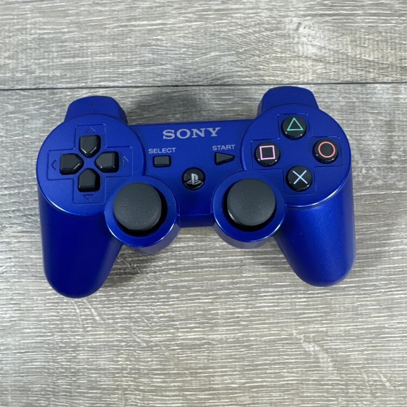 OEM Sony PlayStation 3 PS3 Blue Wireless DualShock Sixaxis Controller - Tested gallery