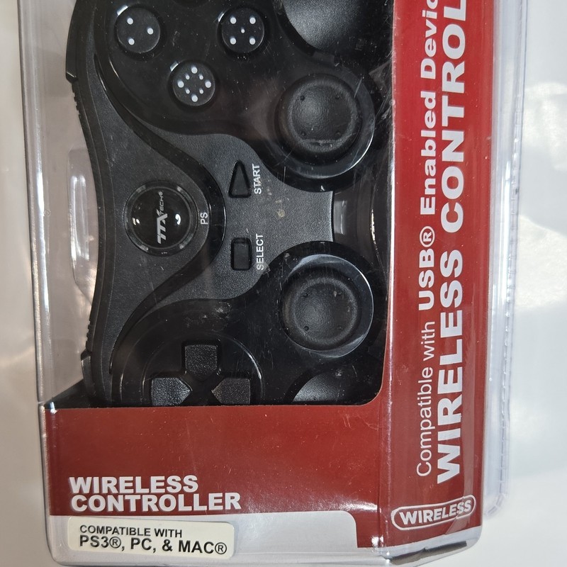 TTX Tech Wireless Ergonomic Controller Black Compatible with PS3 PC Mac gallery