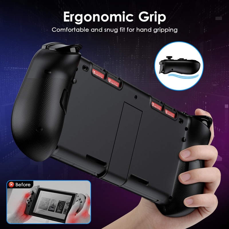 Moonag Switch Controllers Compatible Nintendo Switch/Oled Hall Effect One-Piece gallery