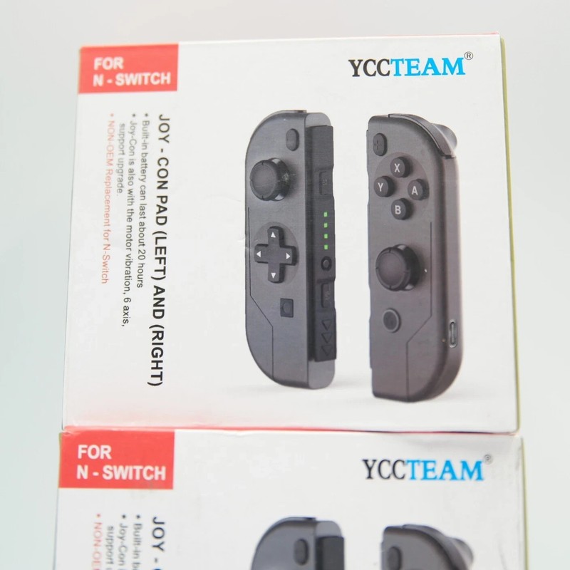 YCCTEAM Nintendo Switch Joy-Cons Pad Gray Left And Right Set Of 2 For N-Switch gallery
