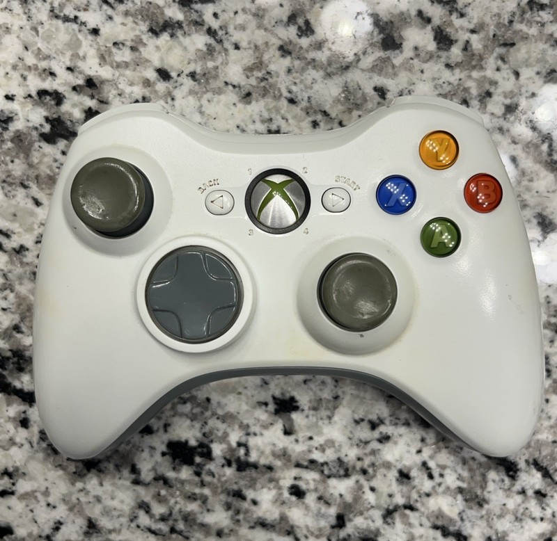 GENUINE Microsoft XBox 360 WHITE Wireless Controller gamepad OFFICIAL gaming