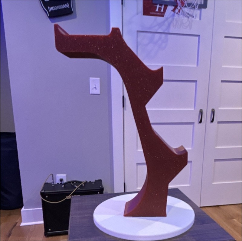 3d printed Red White External Stand for Controller and Headset