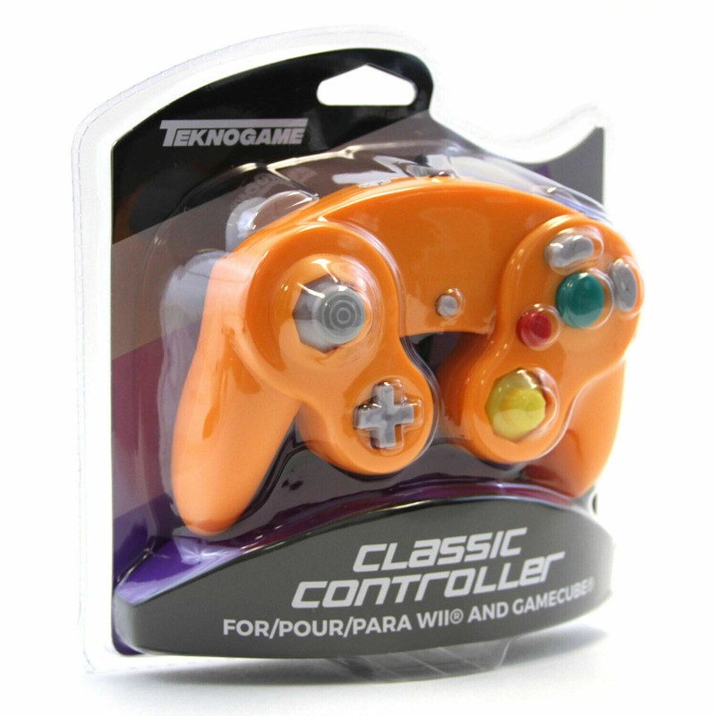 TEKNOGAME NGC/Wii ORANGE Classic Controller MODEL : GC905 (722267833688) - [F33] gallery