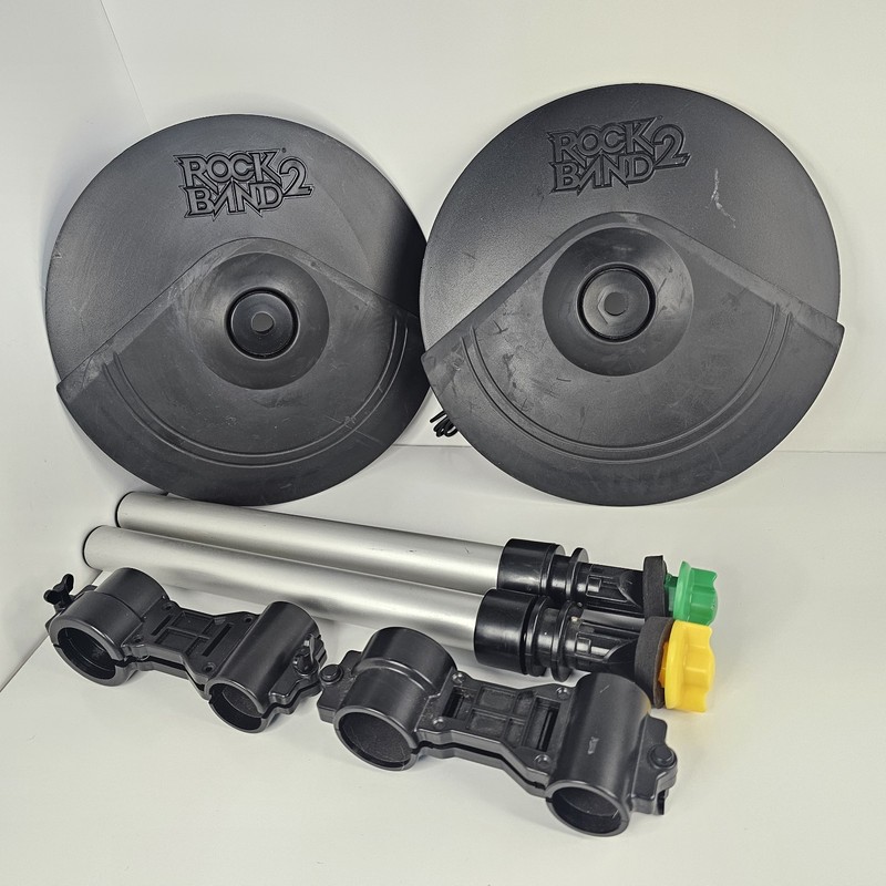 Rock Band 2 Green Yellow Cymbal Expansion Kit with Clamps for Wii PS3 Xbox 360