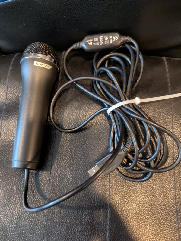 Konami Black Logitech Wired Microphone EUR20 Mic