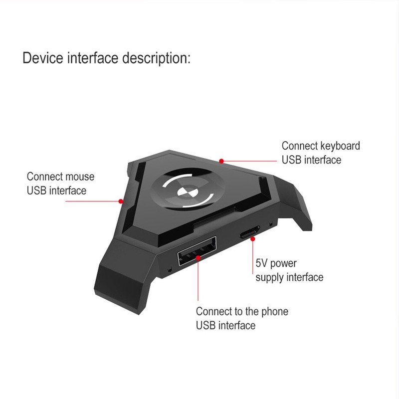 Keyboard Mouse Adapter For PUBG Game Console Accessories With PC Gaming