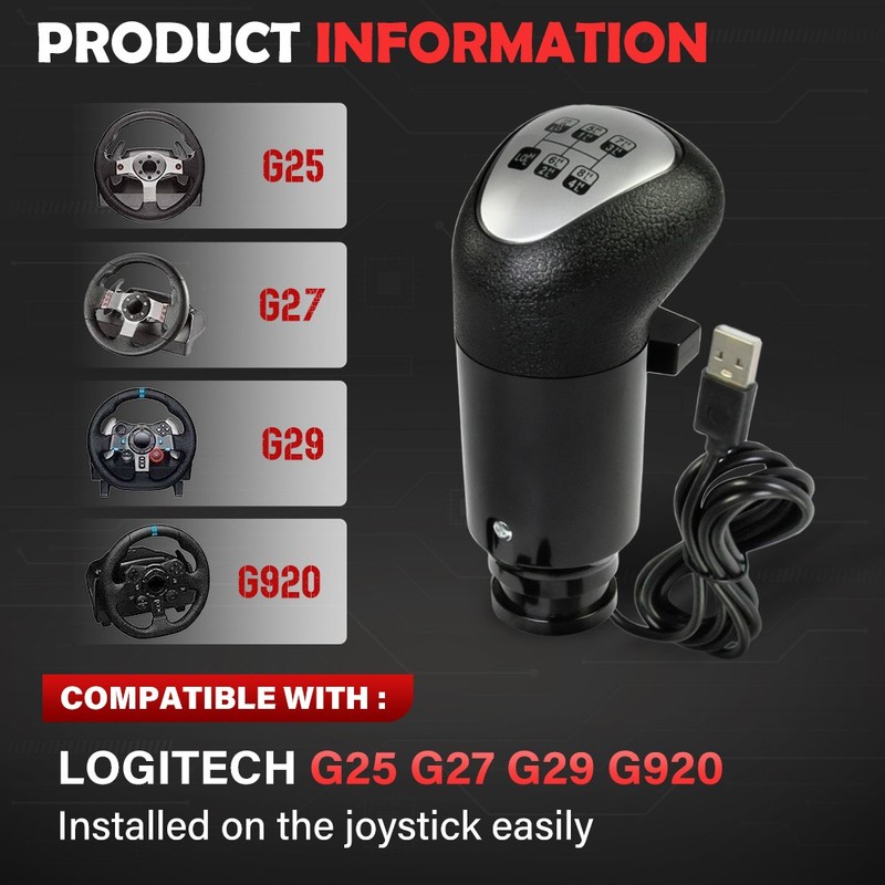 Gear Shift Knob for Scania Truck ATS ETS H-Shifter for Logitech G25 G27 G29 gallery
