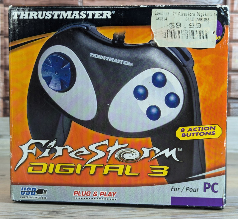 Thrustmaster Firestorm Digital 3 USB Gamepad Controller For PC Guillemot 2002