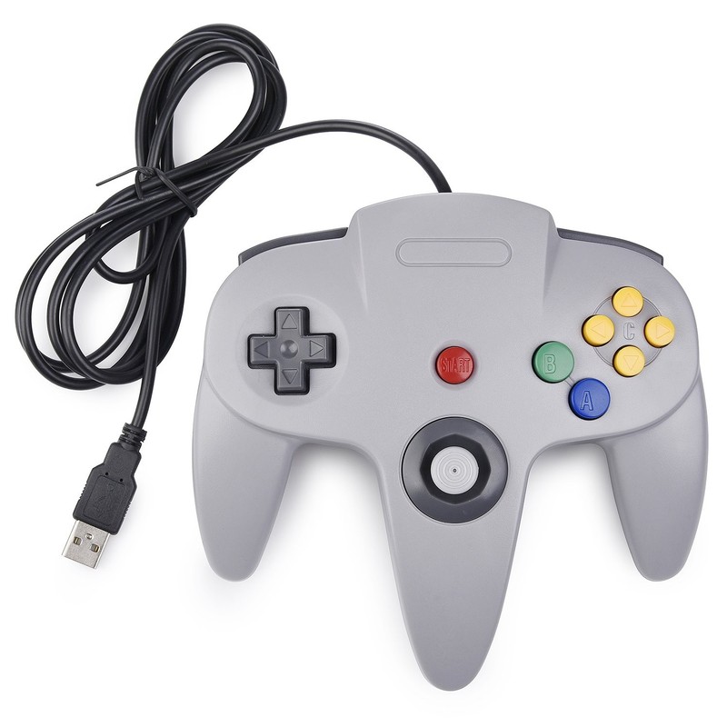 Classic N64 USB Controller, Retro N64 Remote Wired Joystick Gamepad Emulator... gallery