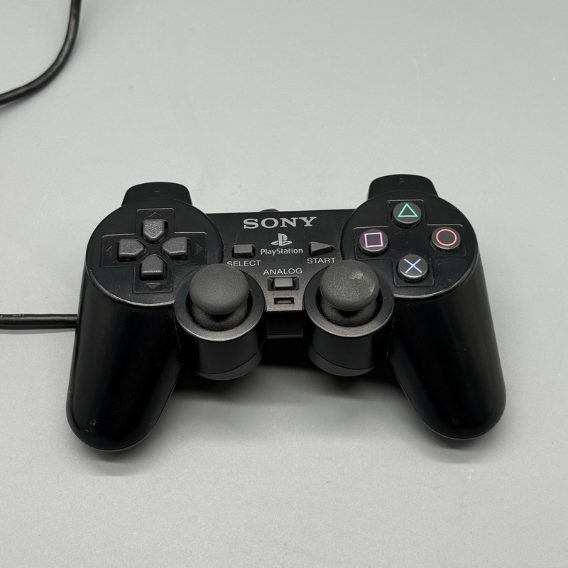 SONY Black Analog Controller for PlayStation 2 PS2 Wired Original Classic