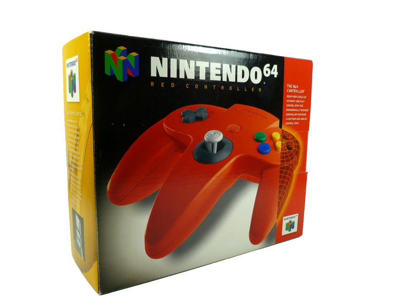New! Nintendo 64 Red Controller for N64 console in box sealed Genuine NUS A CR