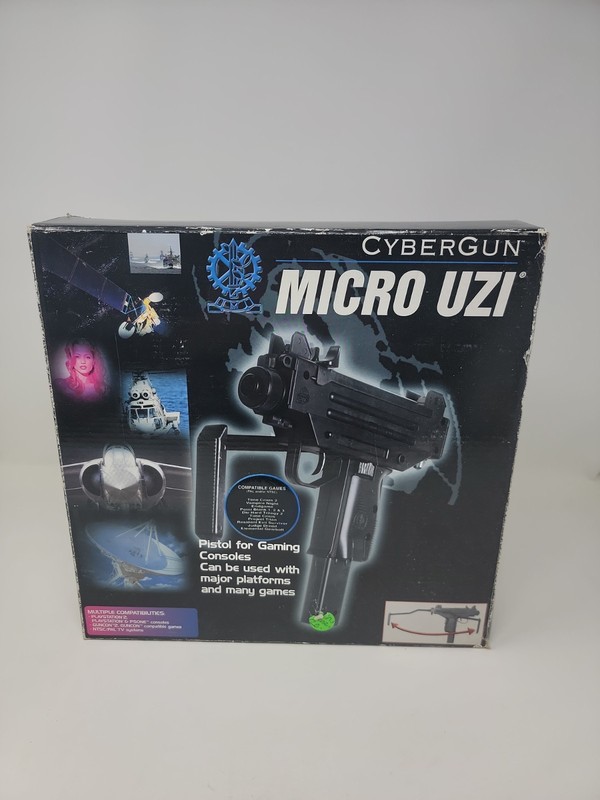 Cybergun Micro UZI PS2, PS1, PlayStation Compatible – Rare Black Time Crisis Etc