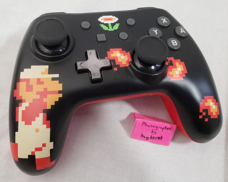 Nintendo Switch PowerA Enhanced Wired USB Controller NES 8-Bit Fire Suit Mario gallery