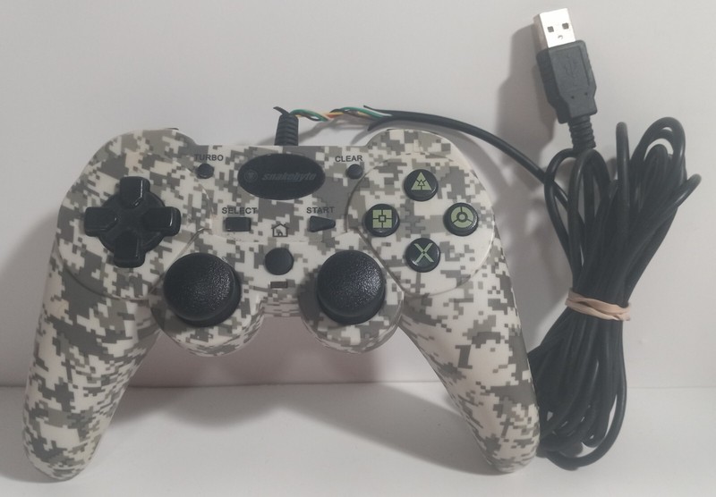 Snakebyte SB01426 USB Basic Wired Controller PS3 CAMO Playstation UNTESTED PARTS