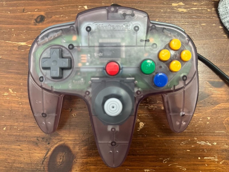 Nintendo 64 Controller Atomic Purple N64 Authentic Stick 7/10 OEM Tight Stick