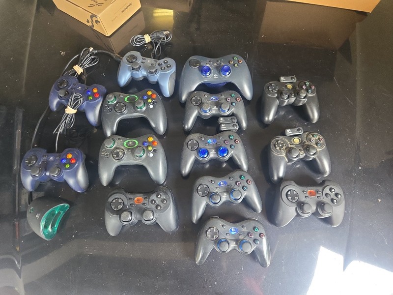 14x Logitech Controllers Mixed Lot