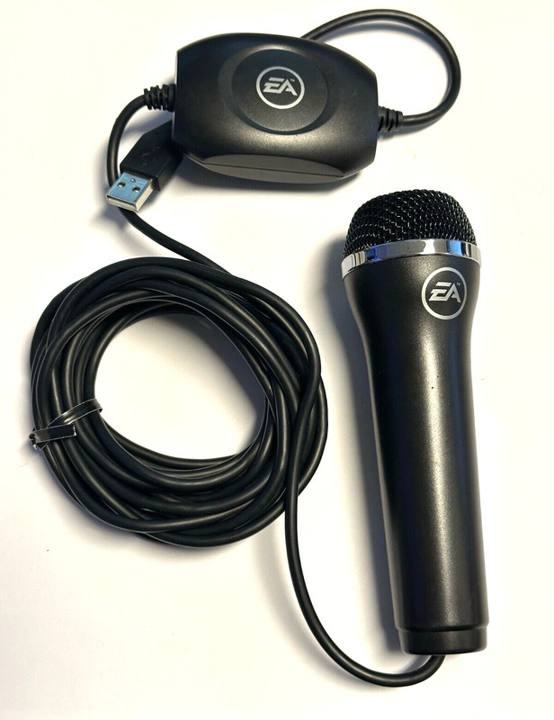 EA Logitech USB Microphone Black Nintendo Wii Xbox 360/One PlayStation PS2/3/4