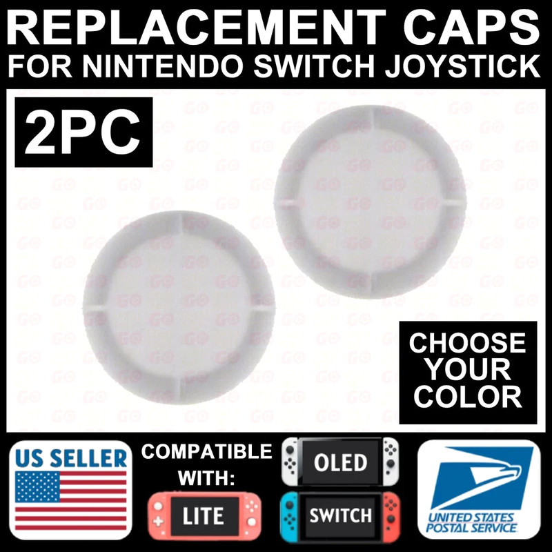 For Nintendo Switch/Lite/OLED Thumb Joy Con Analog Stick Grip Cap Rubber Cover