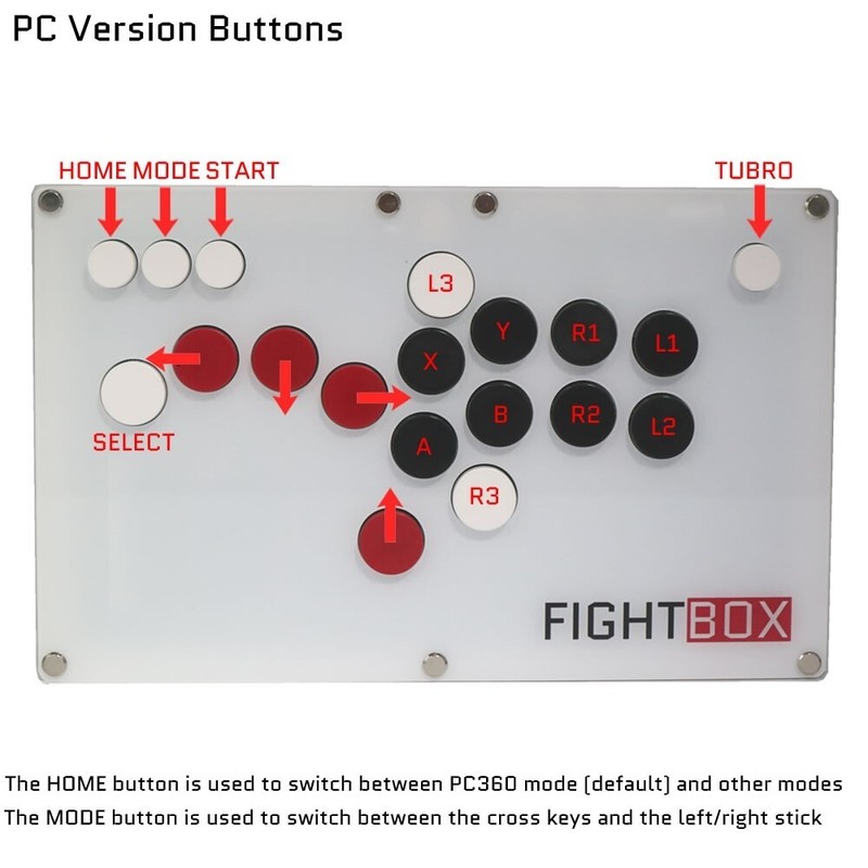 FightBox B10 All Button Leverless Arcade Game Controller for PC Switch gallery