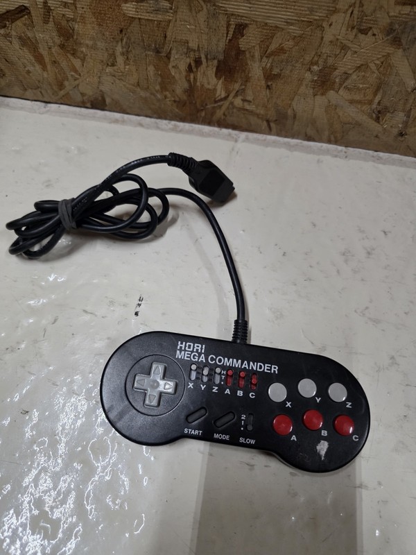 Hori Mega Commander 6 button Turbo Controller HMJ-07 Mega Drive Sega Genesis