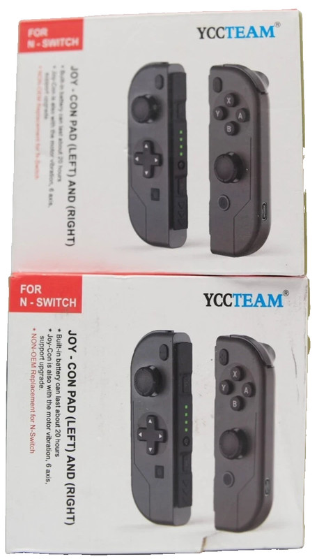 YCCTEAM Nintendo Switch Joy-Cons Pad Gray Left And Right Set Of 2 For N-Switch