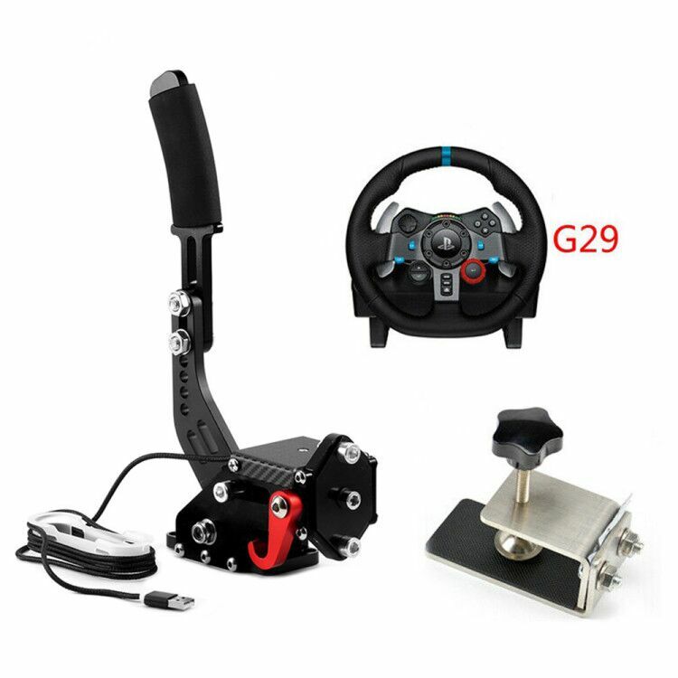 New Racing Handbrake USB Hand Brake For PC Game Logitech G27 G25 G29 T500 T300 gallery
