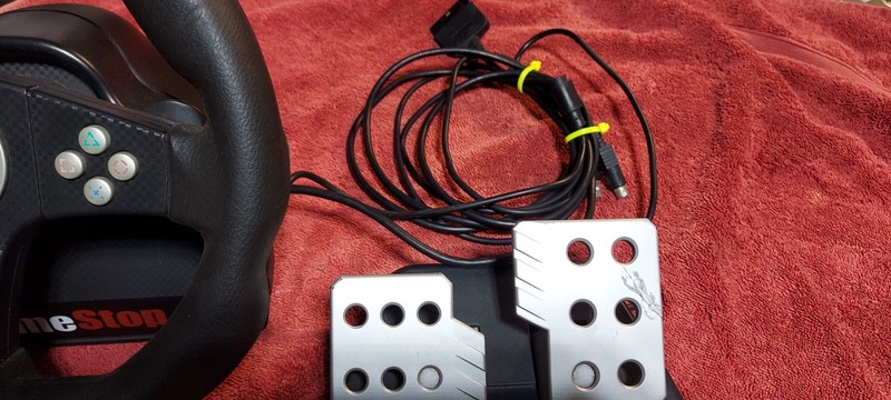 Game Stop Racing Steering Wheel Controller PlayStation 2 & 3. BB 6344 /Game Stop gallery