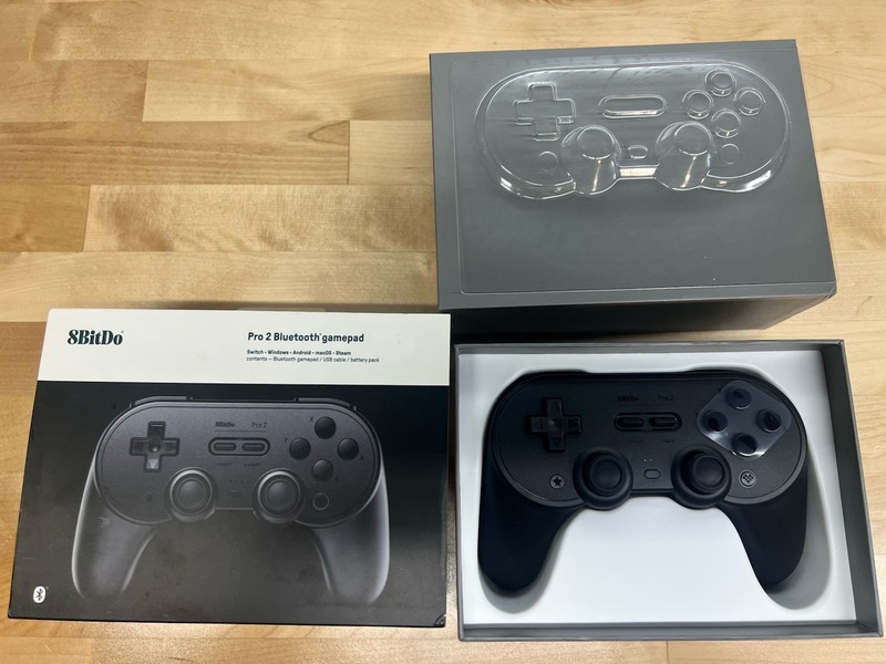 8BitDo Pro 2 Bluetooth Gamepad – Wireless Controller – Black Edition