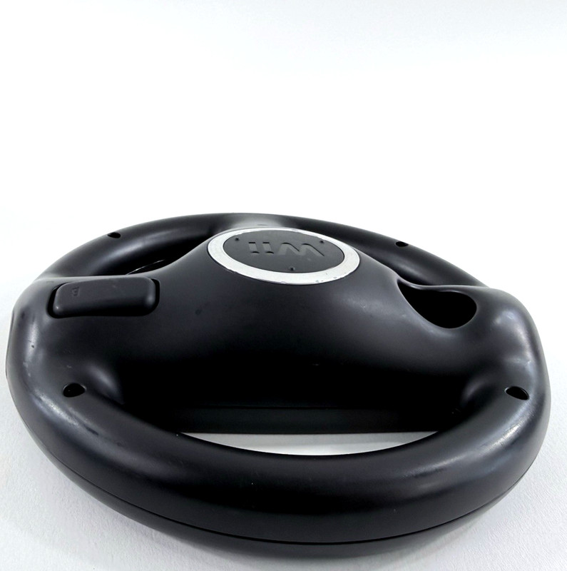 Nintendo Wii Black Steering Wheel Controller Attachment RVL-024 (Set of 2) gallery