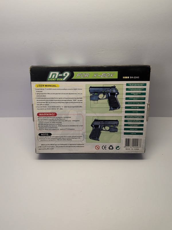 Microsoft Xbox M-9 Light Gun Controller Original XBOX VERY RARE HTF LOOK gallery