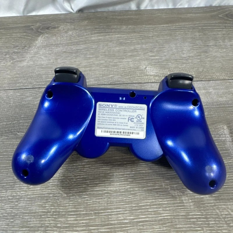 OEM Sony PlayStation 3 PS3 Blue Wireless DualShock Sixaxis Controller - Tested gallery